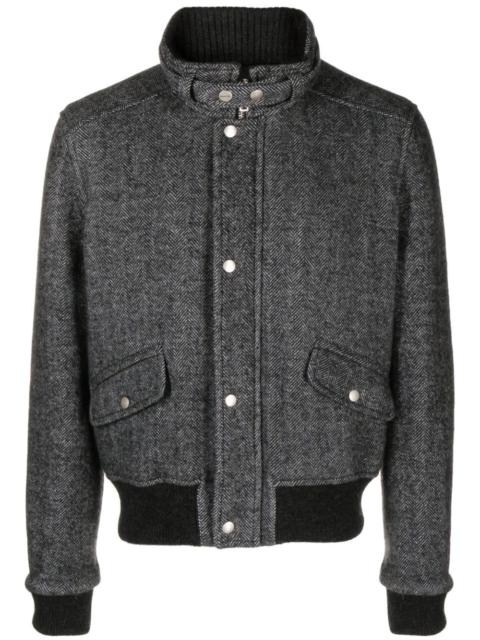 Isabel Marant press-stud high-neck bomber jacket
