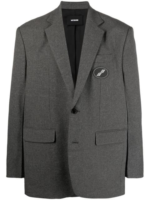 notched-lapels single-breasted blazer