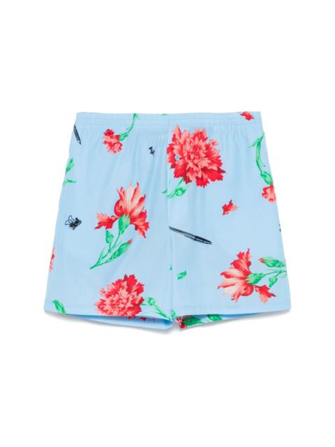 Moschino floral-print shorts