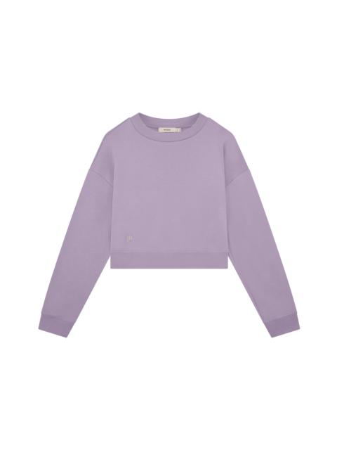 PANGAIA Womens Cropped Sweatshirt - Dusty Mauve