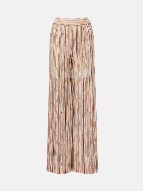 Missoni Zig Zag lamé wide-leg pants