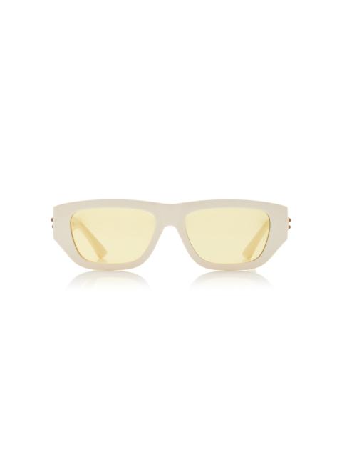 Square-Frame Acetate Sunglasses ivory