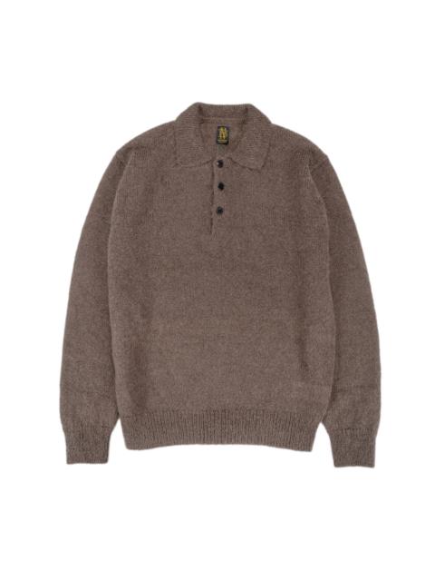 BATONER Pure Mohair Polo Olive