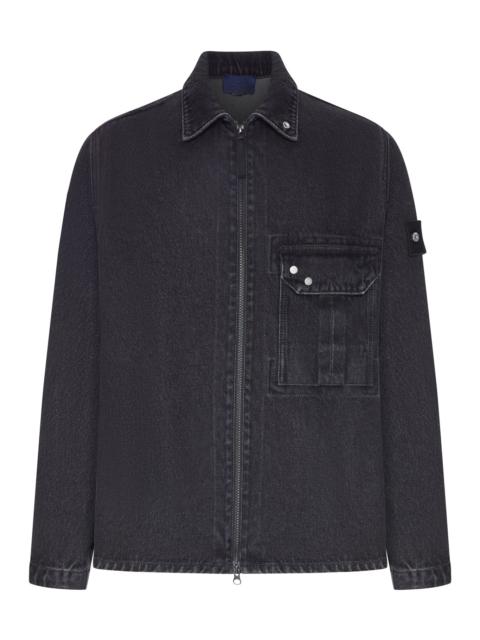 Stone Island BLACK DENIM OVERSHIRT