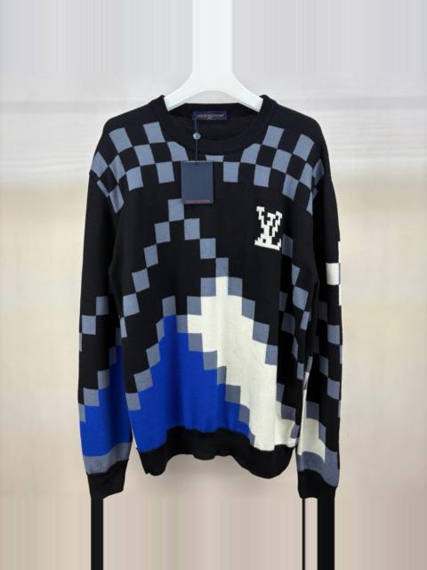 Louis Vuitton Louis Vuitton Damier Mosaic Wool Sweater
