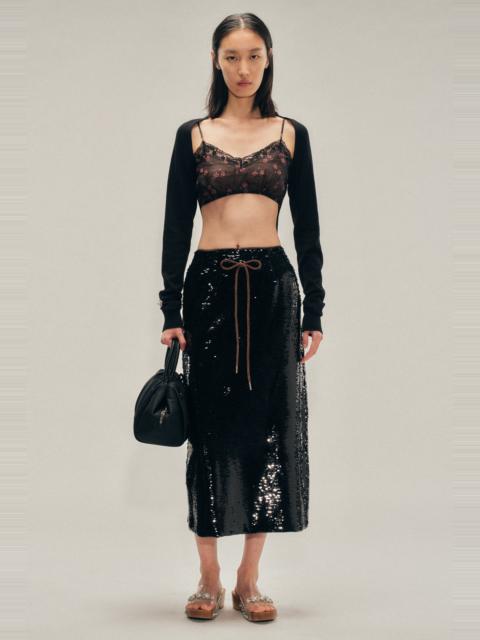 Simone Rocha Mercerised Cutout Sleeve Jumper