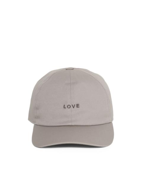 Rick Owens lettering-embroidery baseball cap