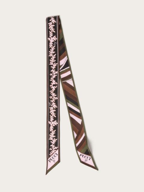 PUCCI MIXED PRINT SILK BANDEAU