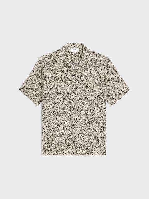 hawaiian shirt in printed crepe de chine