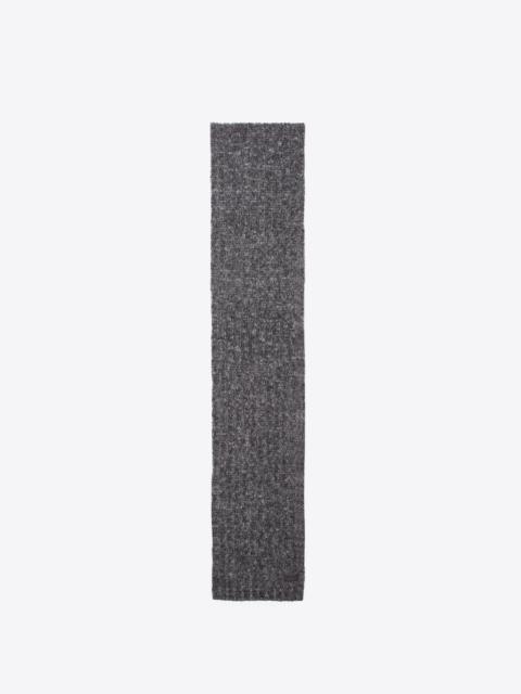 SAINT LAURENT knit signature scarf in wool and mohair