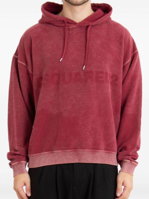 DSQUARED2 logo-print cotton hoodie