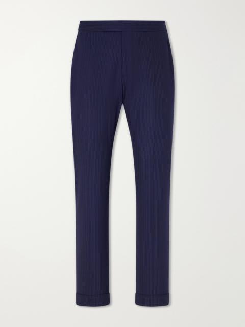 Polo Ralph Lauren Straight-Leg Pinstriped Wool-Blend Suit Trousers