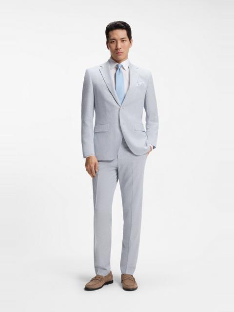 BOSS TWO-PIECE REGULAR-FIT SUIT IN STRETCH BOUCLÉ