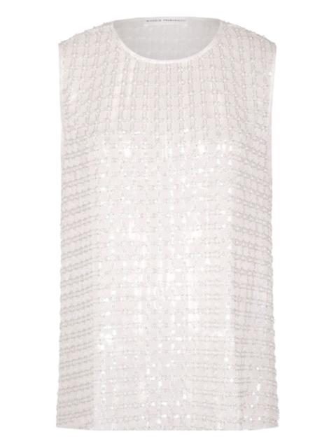 NICCOLÒ PASQUALETTI floral embroidered tulle top