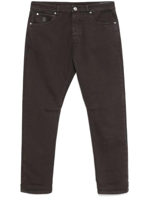 Brunello Cucinelli garment-dyed jeans