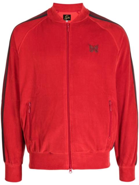 NEEDLES zip-up velour track jacket