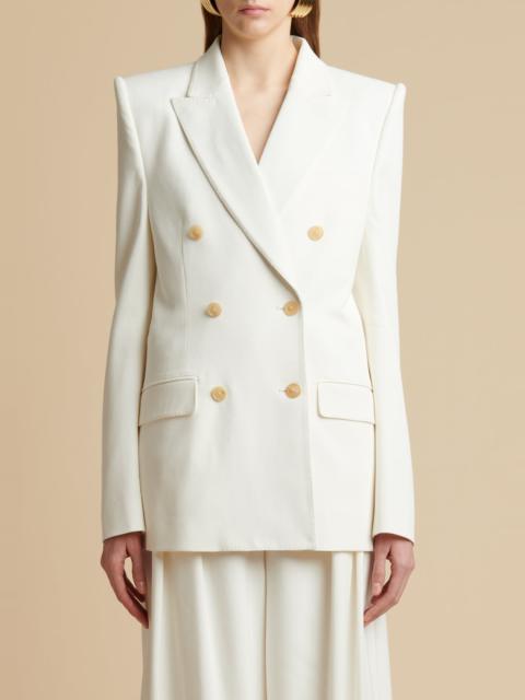 The Nathan Blazer in Ivory