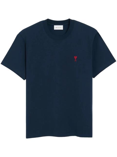 AMI Paris Cotton T-shirt With Ami de Coeur "Blue" H26BFUTS035724