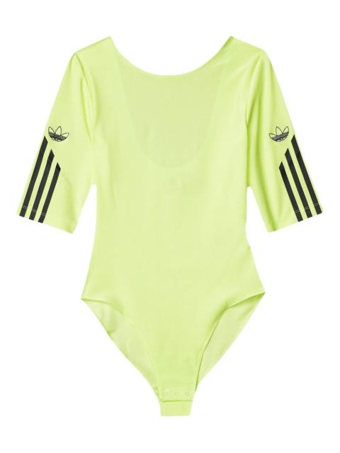 adidas sleeve stripes bodysuit
