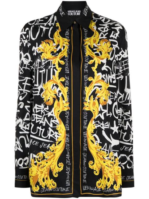 VERSACE JEANS COUTURE Logo Couture print blouse