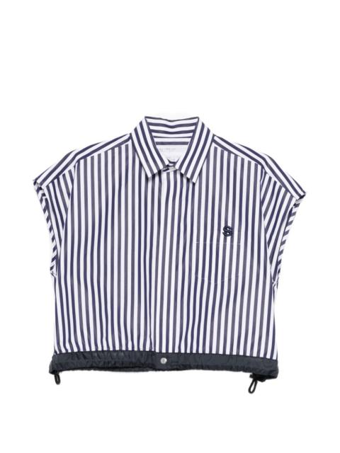 striped short sleeve shirt