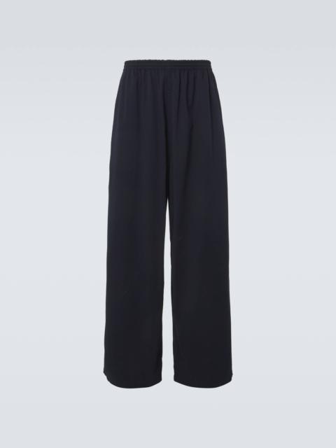 BALENCIAGA Cotton wide-leg pants