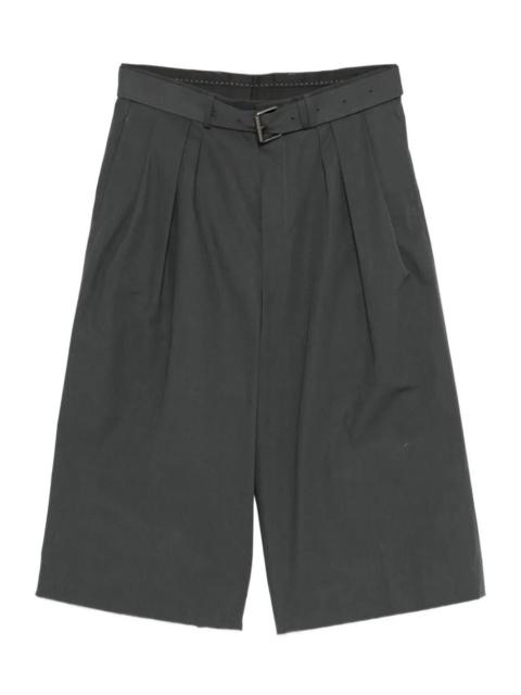 Dries Van Noten BERMUDA PREACHES IN POPELINE WITH BELT