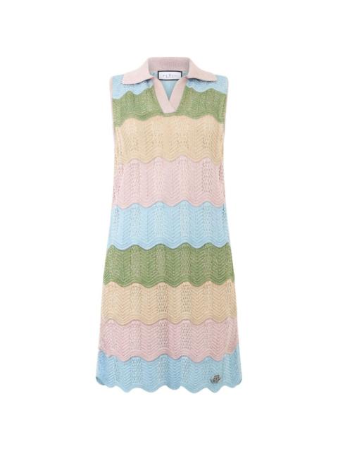 PHILIPP PLEIN polo-collar mini dress