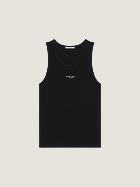 Givenchy TANK TOP IN COTTON WITH GIVENCHY PARIS PRINT