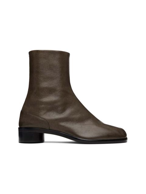 Maison Margiela Brown Tabi Ankle Boots