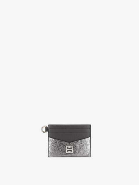 Givenchy 4G CARD HOLDER IN LAMINATED LEATHER