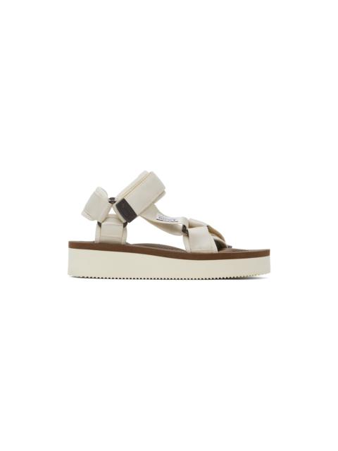 Off-White & Brown DEPA-2PO Sandals