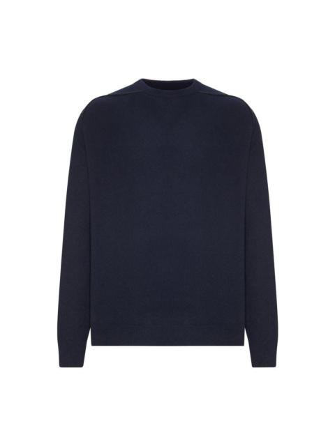 Maison Margiela MAISON MARGIELA Navy Blue Wool Sweater New & Authentic (Men'
