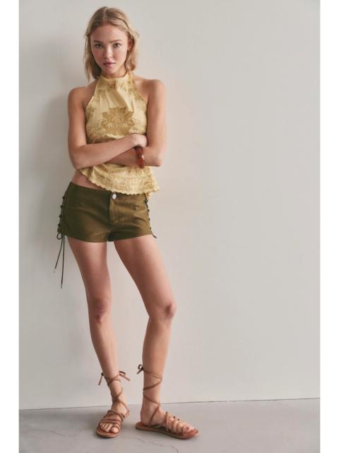 FREE PEOPLE We The Free Sun Siren Vegan Suede Micro Shorts