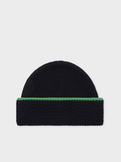 Paul Smith Navy Cotton Beanie
