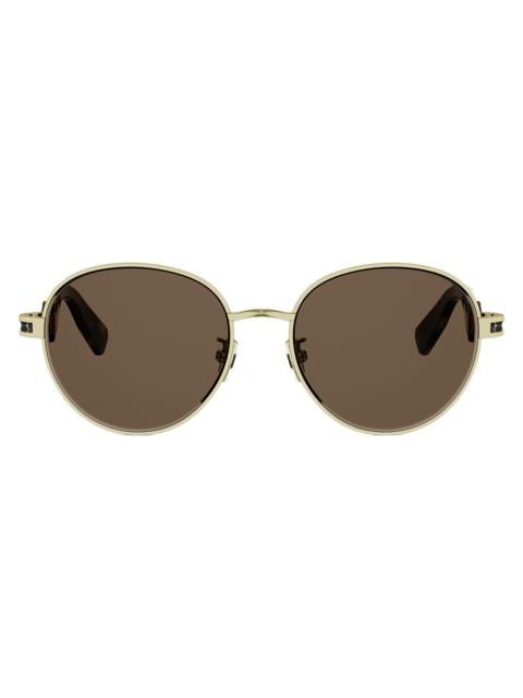 BVLGARI Men's B. Zero1 55MM Round Sunglasses - Gold Brown