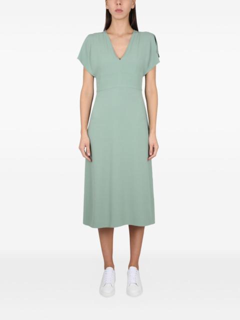 BOSS V-neck midi dress