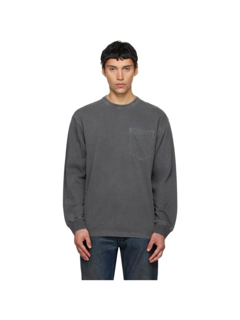 Gray L/S Torion Pocket T-shirt