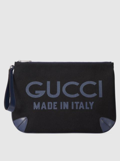 Pouch with Gucci print