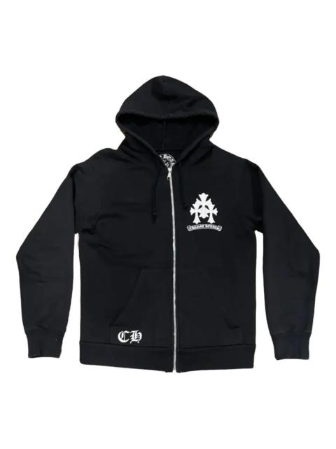 Chrome Hearts Triple Cross logo-print zip-up hoodie