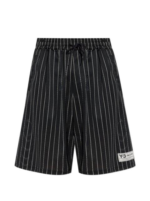 Y-3 striped drawstring shorts