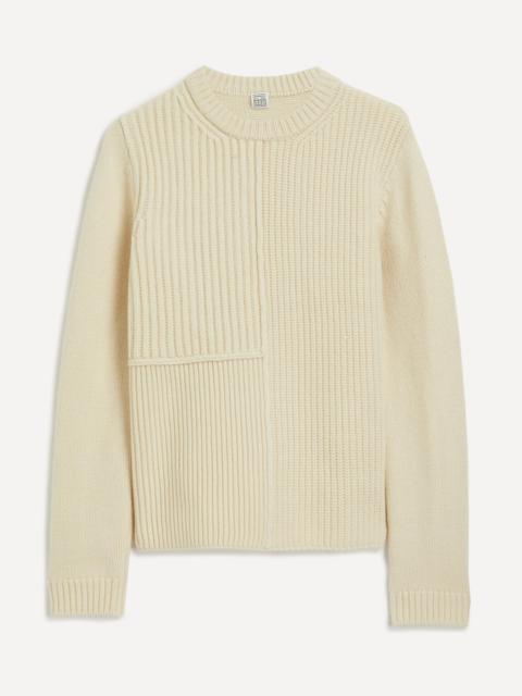 Multi-Rib Wool Knit Jumper