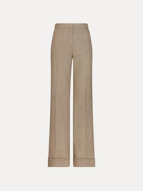 Oscar de la Renta WOOL-BLEND WIDE-LEG PANT