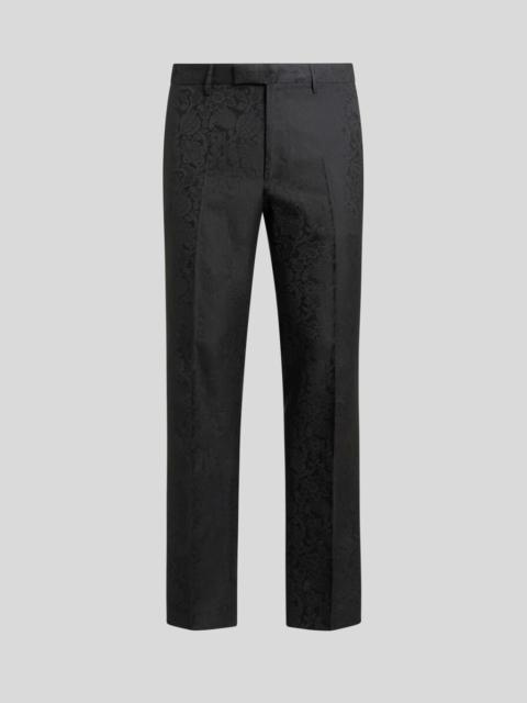 Etro FLORAL LEAFY JACQUARD EVENING TROUSERS