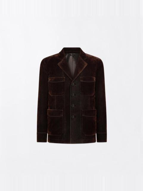 TOM FORD FLOCKED FOUR POCKET JACKET