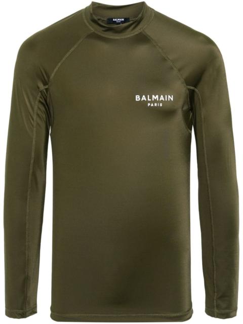 Balmain logo-print long-sleeve T-shirt