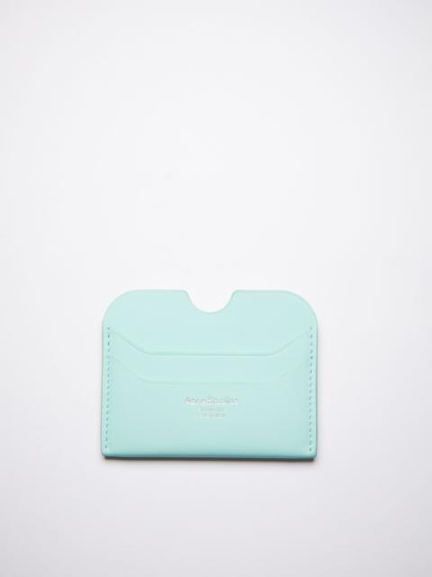 Acne Studios Leather card holder - Pastel green