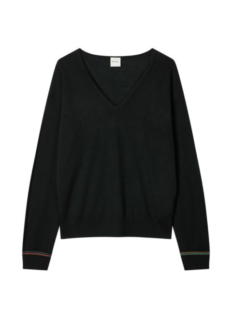 Paul Smith V-neck striped-detail sweater