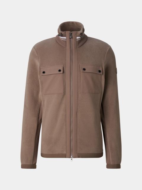 BOGNER Gaston Mid-Layer Fleece Jacket in Hazel