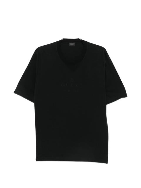 GUCCI Gucci Logo-embroidered Cotton T-shirt